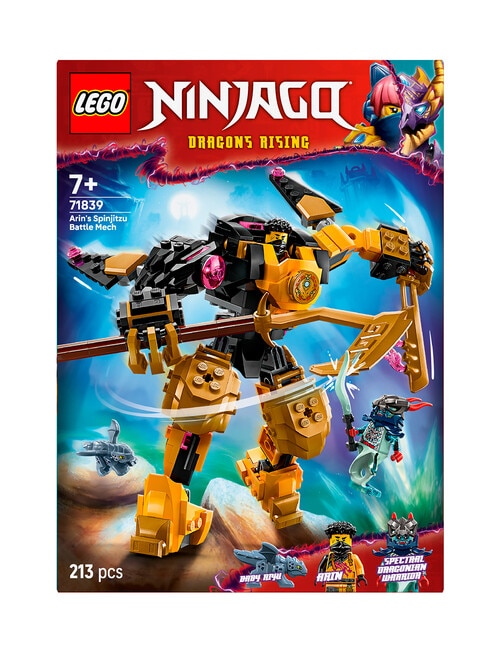 LEGO NINJAGO Arin's Spinjitzu Battle Mech, 71839 product photo View 03 L