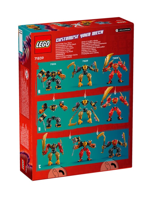 LEGO NINJAGO Arin's Spinjitzu Battle Mech, 71839 product photo View 07 L
