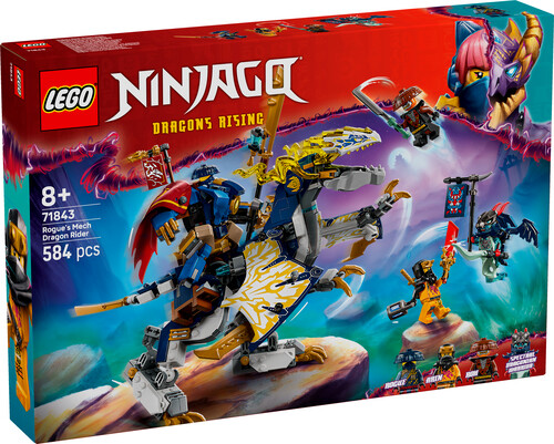 LEGO NINJAGO Rogue's Mech Dragon Rider, 71843 product photo View 22 L