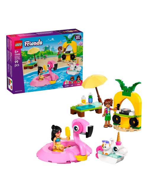 LEGO Friends Unicorn & Flamingo Pool Party, 42658 product photo