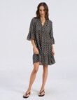 Vero Moda Dicthe Cotton Tunic Dress, Navy Print product photo View 05 S