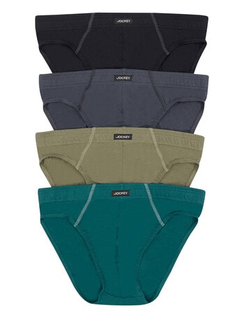 Jockey Hipster Brief, 4-Pack, Black, Coco, Cayenne & Souffle product photo