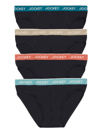 Jockey Hipster Brief, 4-Pack, Black product photo