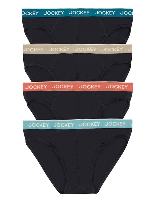 Jockey Hipster Brief, 4-Pack, Black product photo