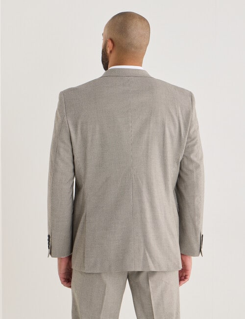 Laidlaw + Leeds Micro Houndstooth Classic Jacket, Brown product photo View 02 L