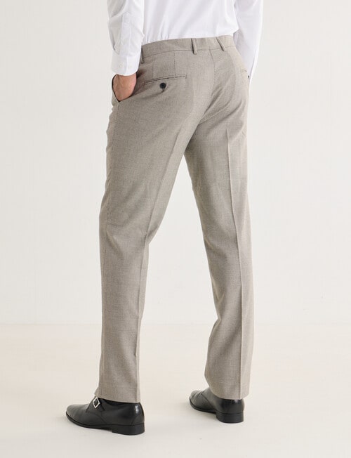 Laidlaw + Leeds Micro Houndstooth Classic Pant, Brown product photo View 02 L