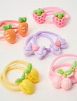 Mac & Ellie Fruitti Bow Charm Hair Ties, 10-Piece product photo View 02 S