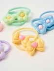 Mac & Ellie Daisy Bow Charm Hair Ties, 10-Piece product photo View 03 S