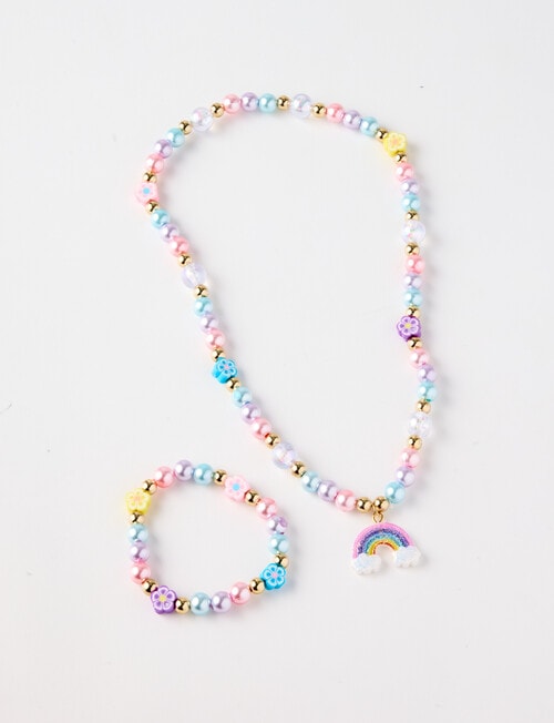 Mac & Ellie Rainbow Jewellery Set, 2-Piece, Pink product photo