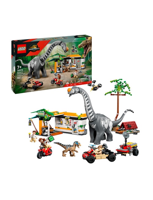 LEGO Jurassic World Raptor & Titanosaurus Tracking Mission, 76973 product photo