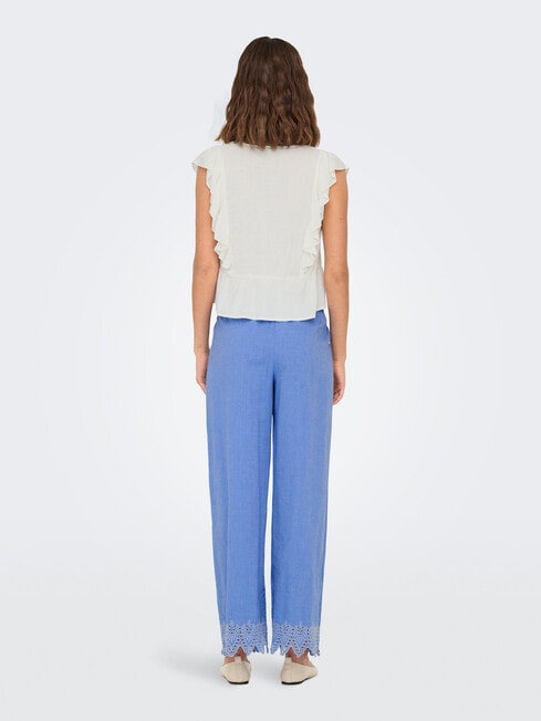 ONLY Rian Flounce Top, Cloud Dancer product photo View 02 L