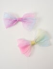 Mac & Ellie Ombre Bow Clip, 2-Piece product photo