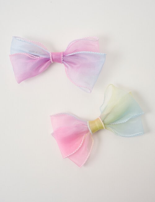 Mac & Ellie Ombre Bow Clip, 2-Piece product photo