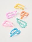 Mac & Ellie Hearts Snap Clips, 6-Piece product photo View 02 S