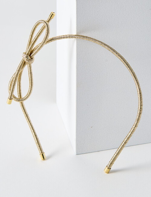 Mac & Ellie Bow Headband, Gold Tone product photo