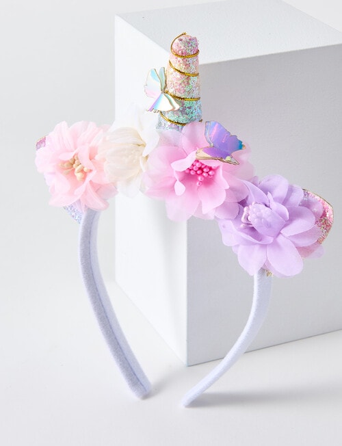 Mac & Ellie Unicorn Crown Headband, Pink product photo