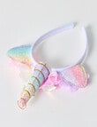 Mac & Ellie Unicorn Crown Headband, Pink product photo View 04 S