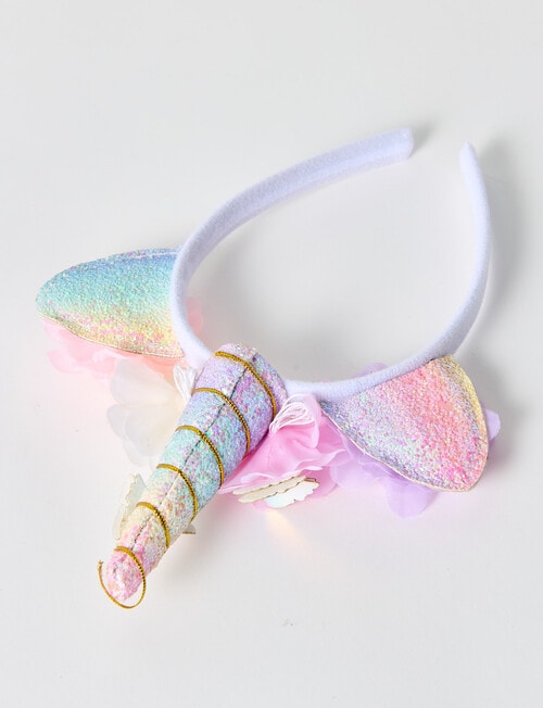 Mac & Ellie Unicorn Crown Headband, Pink product photo View 04 L