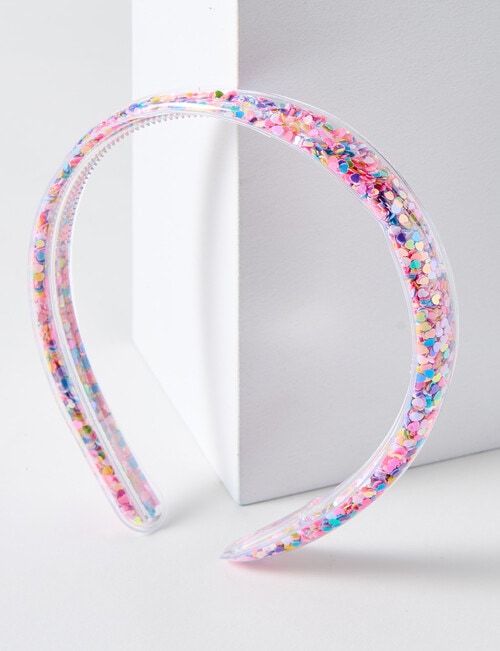 Mac & Ellie Funfetti Hearts Headband, Pink product photo