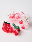 Mac & Ellie Fruitie Mix N Match Clip Set, 4-Piece, Red product photo View 03 S