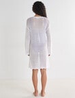 Zest Swimwear Mesh Knit Dress, White product photo View 02 S