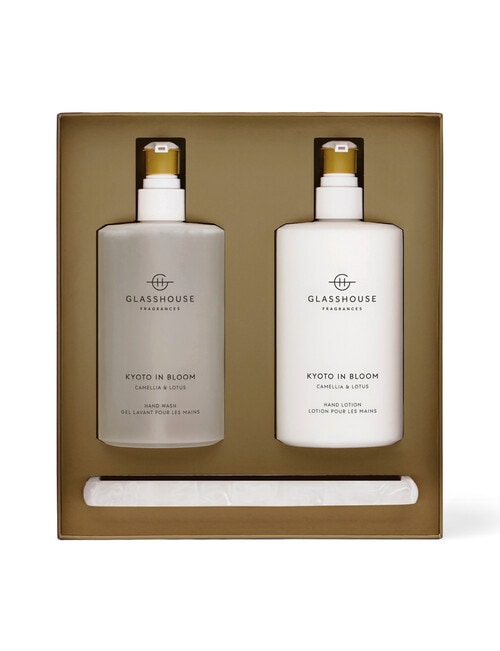 Glasshouse Fragrances Kyoto In Bloom Hand Wash, Hand Lotion & Tray, 450ml product photo View 02 L