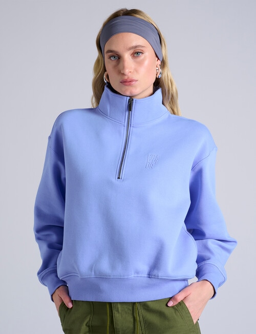 Champion Rochester Base Quarter Zip Sweatshirt, Charming Blue product photo