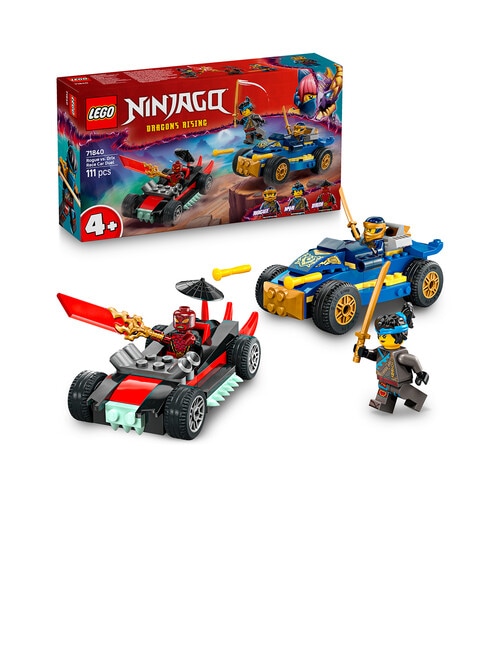 LEGO NINJAGO Rogue Vs. Drix Race Car Duel, 71840 product photo