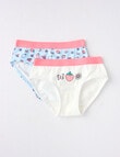 Blue Ink Strawberry Bikini Brief, 2-Pack, Blue, 2-8 product photo