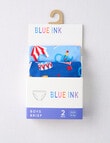 Blue Ink Circus Brief, 2-Pack, Blue 2-8 product photo View 02 S
