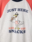 Sleep Mode Seagulls Short PJ Set, Grey Marle, 2-8 product photo View 02 S