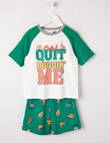 Sleep Mode Little Critters Short PJ Set, Bright Green, 2-8 product photo