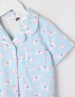 Sleep Mode Unicorn Carousel Short PJ Set, Iceberg, 2-8 product photo View 02 S
