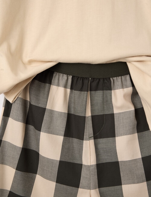 Sleep Squad Definition Gamer Knit & Woven PJ Set, Stone & Khaki, 8-16 product photo View 03 L