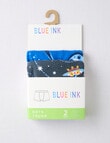 Blue Ink Space Trunks, 2-Pack, Blue & Grey, 2-8 product photo View 02 S