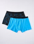 Blue Ink Gamer Trunks, 2-Pack, Blue & Black, 2-16 product photo