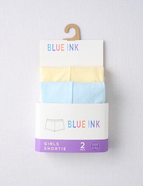 Blue Ink Shortie, 2-Pack, Pastel Colours, 4-14 product photo View 02 L