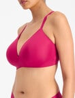 Bonds Bases Wirefree Scoop Bra, Raspberry Jam product photo View 02 S