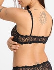 Bonds Icons Lace Scoop Crop Bra, Black product photo View 03 S