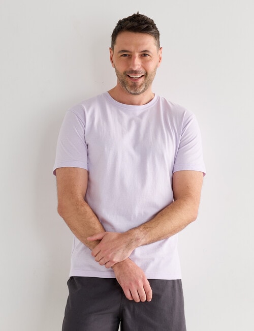 Chisel Ultimate Stripes Crew Tee, Mauve product photo
