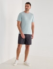 Chisel Ultimate Stripes Crew Tee, Sea Green product photo View 03 S
