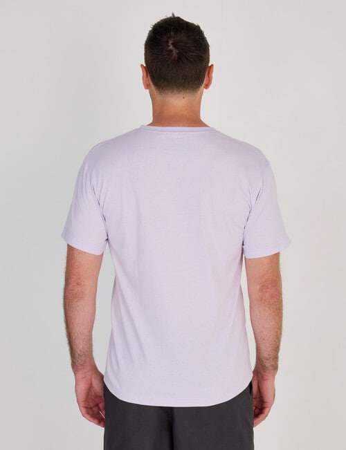 Chisel Ultimate Stripes Crew Tee, Mauve product photo View 02 L