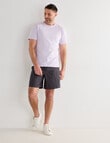 Chisel Ultimate Stripes Crew Tee, Mauve product photo View 03 S