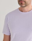 Chisel Ultimate Stripes Crew Tee, Mauve product photo View 04 S