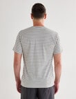 Chisel Ultimate Stripes Crew Tee, Bone product photo View 02 S