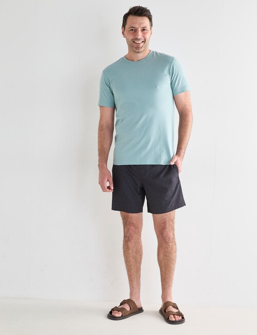 Chisel Print Swimshort, Charcoal product photo View 03 L