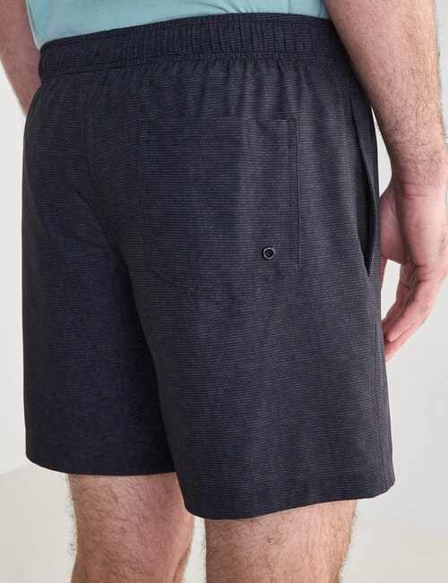Chisel Print Swimshort, Charcoal product photo View 07 L