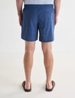 Chisel Print Swimshort, Navy product photo View 02 S