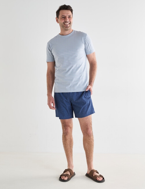 Chisel Print Swimshort, Navy product photo View 03 L