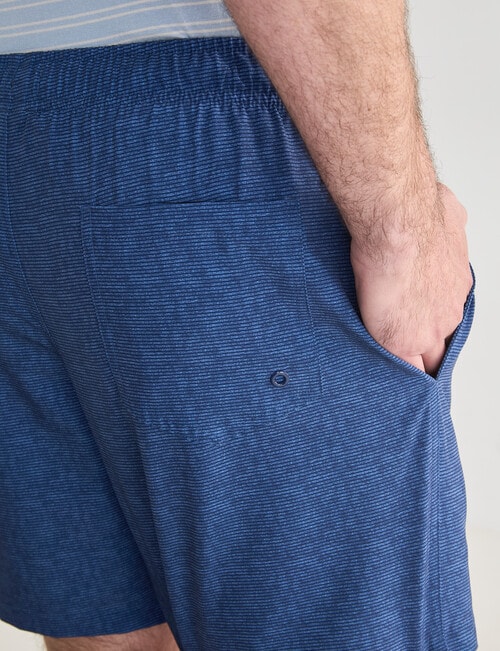 Chisel Print Swimshort, Navy product photo View 06 L